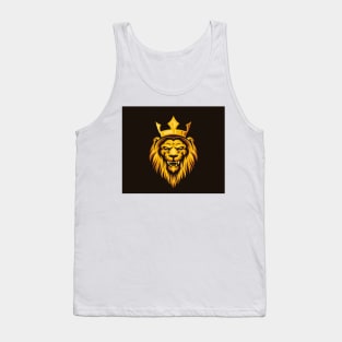 Gold lion Tank Top